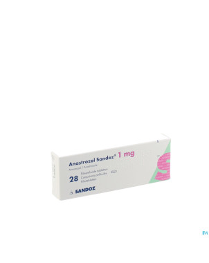 Anastrozol sandoz 1 mg comp pell 28 x 1 mg