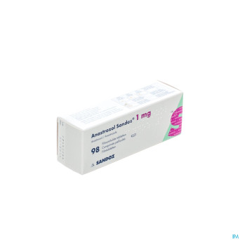 Anastrozol sandoz 1 mg comp pell 98 x 1 mg
