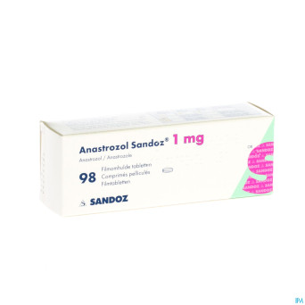 Anastrozol sandoz 1 mg comp pell 98 x 1 mg