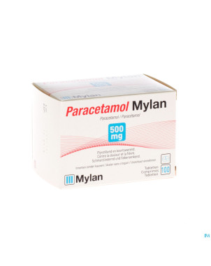 Paracetamol mylan 500 mg tabl 100