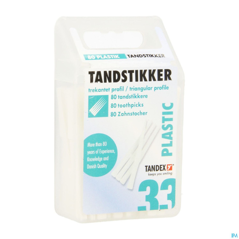 Tandex toothpicks plastic    80