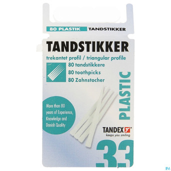 Tandex toothpicks plastic    80