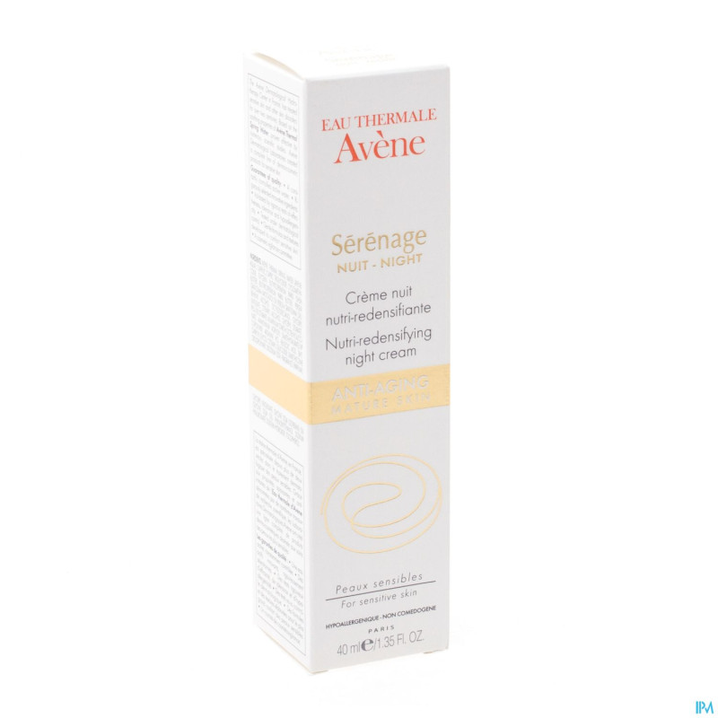 Avene serenage creme nutri redensifiant nuit  40ml