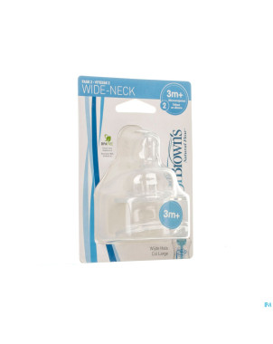 Dr brown tetine level 2 pour wide neck 2    escos