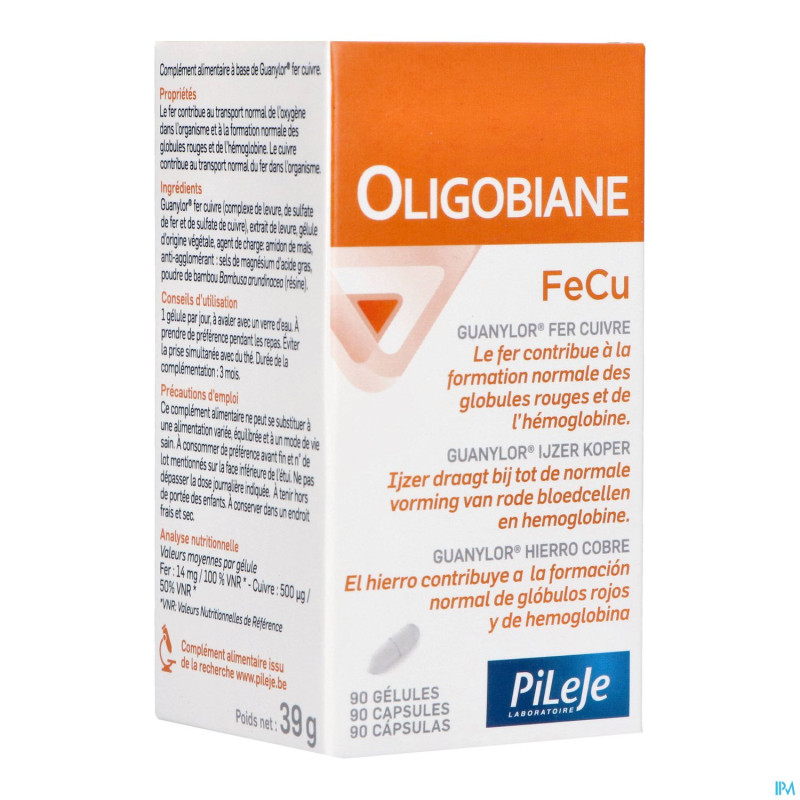 Oligobiane fe cu    gel 90x440mg
