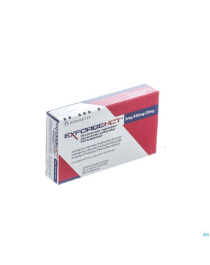 Exforge hct 5mg/160mg/25mg comp pell 28