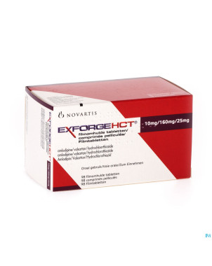 Exforge hct 10mg/160mg/25mg comp pell 98