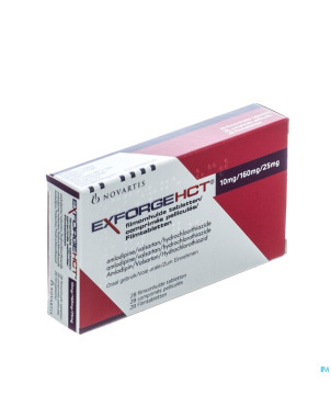 Exforge hct 10mg/160mg/25mg comp pell 28