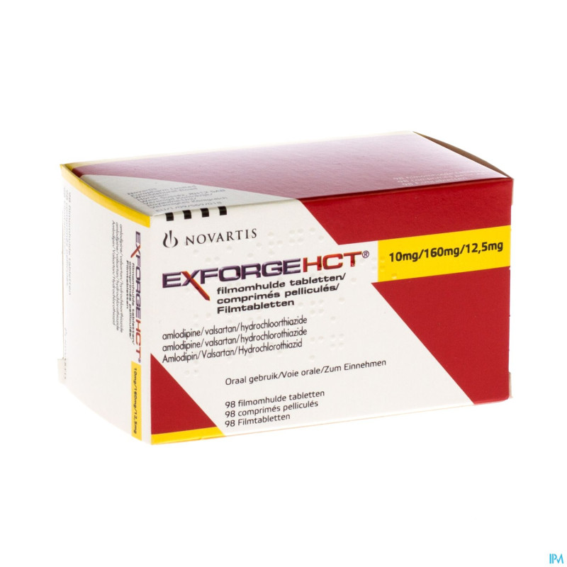 Exforge hct 10mg/160mg/12,5mg comp pell 98