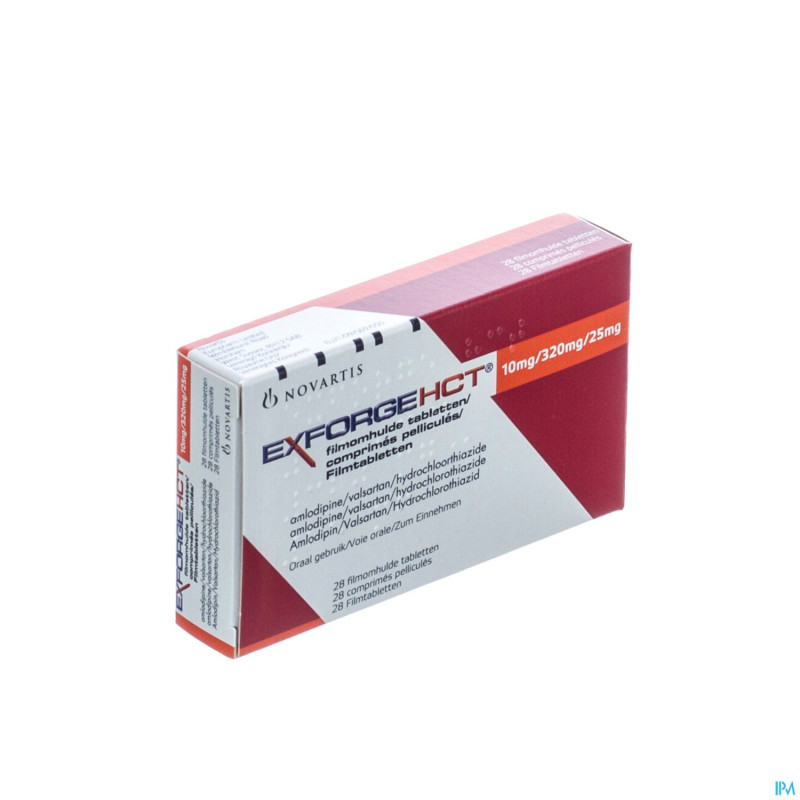 Exforge hct 10mg/320mg/25mg comp pell 28
