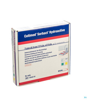 Cutimed sorbact hydroactive    7x 8,5cm 10 7264603