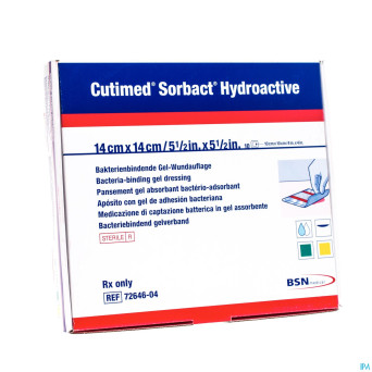 Cutimed sorbact hydroactive   14x14,0cm 10 7264604