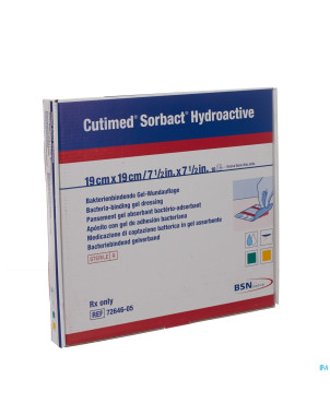 Cutimed sorbact hydroactive   19x19,0cm 10 7264605