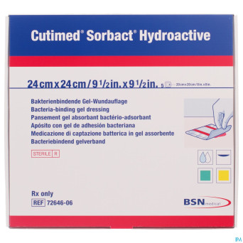 Cutimed sorbact hydroactive   24x24,0cm  5 7264606