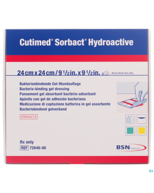 Cutimed sorbact hydroactive   24x24,0cm  5 7264606
