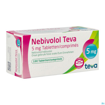 Nebivolol teva comp 100 x 5 mg
