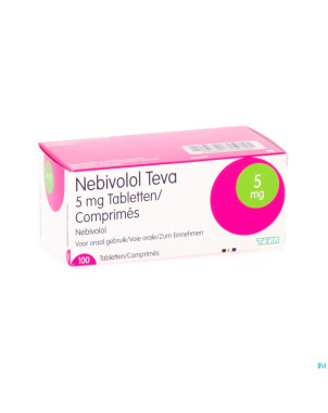 Nebivolol teva comp 100 x 5 mg