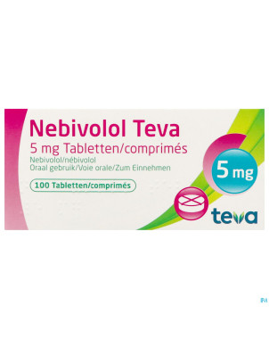 Nebivolol teva comp 100 x 5 mg