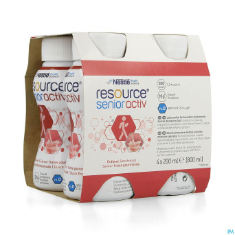 Resource senior active fraise gourm. 4x200ml