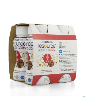 Resource senior active caramel 4x200ml
