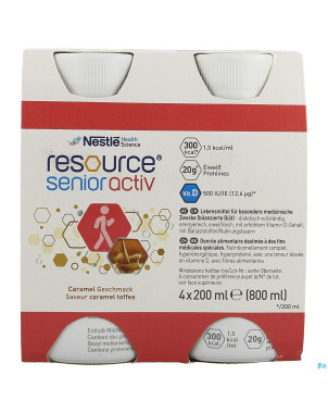 Resource senior active caramel 4x200ml