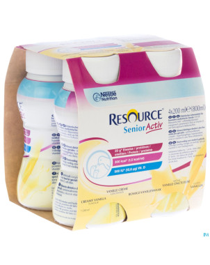Resource senior active vanille onct. 4x200ml
