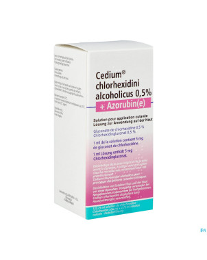 Cedium chlorhexidini gluc alc 0,5% 125ml+azorubine