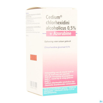 Cedium chlorhexidini gluc alc 0,5% 125ml+azorubine