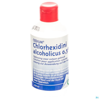 Cedium chlorhexidini gluc. alc 0,5 % 250 ml