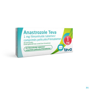 Anastrozole teva 1 mg comp pell 28 x 1 mg