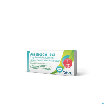 Anastrozole teva 1 mg comp pell 28 x 1 mg