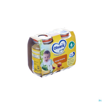 Olvarit surprise mangue    2x200g 6m06