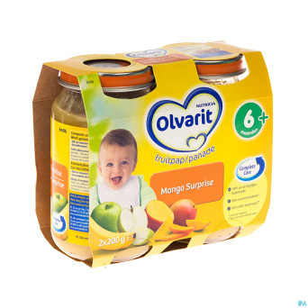 Olvarit surprise mangue    2x200g 6m06