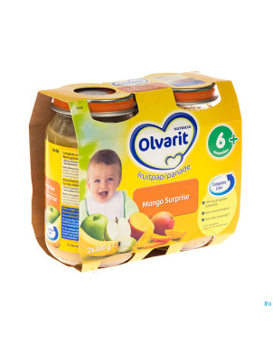Olvarit surprise mangue    2x200g 6m06