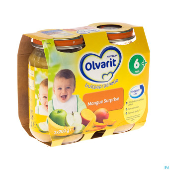 Olvarit surprise mangue    2x200g 6m06