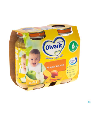 Olvarit surprise mangue    2x200g 6m06
