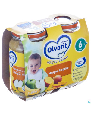 Olvarit surprise mangue    2x200g 6m06
