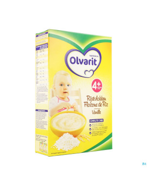 Olvarit flocons de riz vanille nf 225g