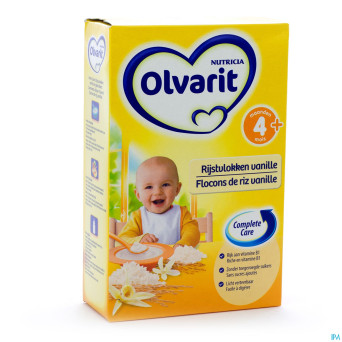 Olvarit flocons de riz vanille nf 225g