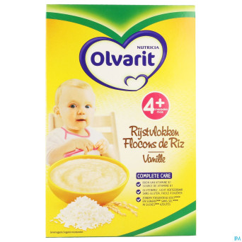 Olvarit flocons de riz vanille nf 225g