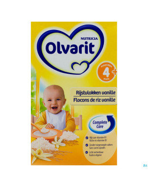 Olvarit flocons de riz vanille nf 225g