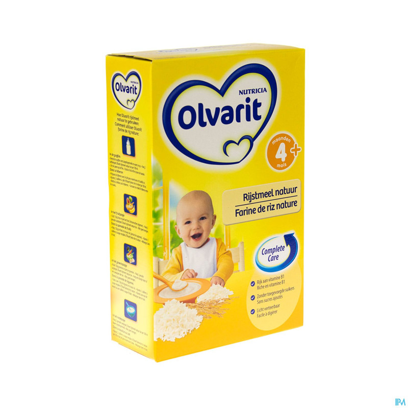 Olvarit farine de riz nature   200g