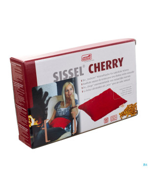Sissel cherry coussin noyaux cerise 20x40cm rouge
