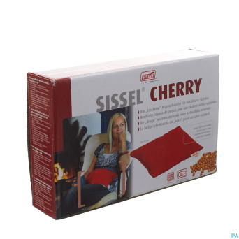 Sissel cherry coussin noyaux cerise 20x40cm rouge