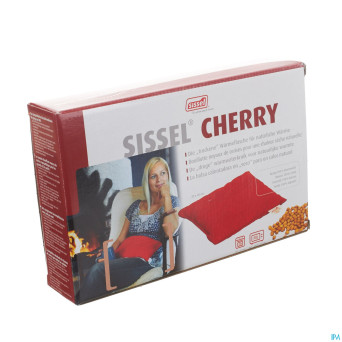 Sissel cherry coussin noyaux cerise 20x40cm rouge