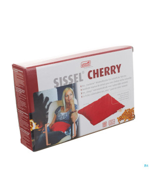 Sissel cherry coussin noyaux cerise 20x40cm rouge