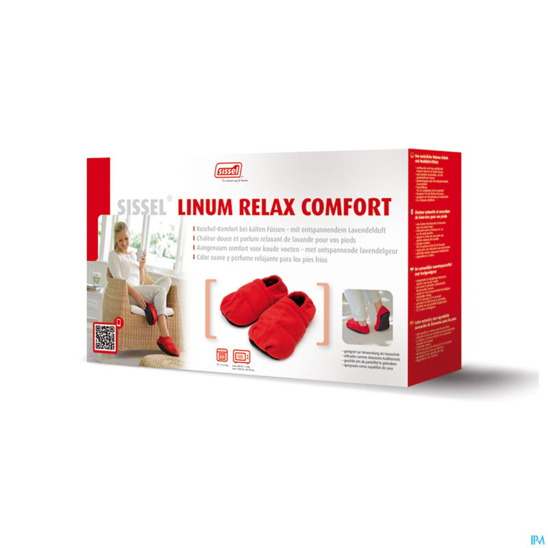 Sissel linum relax chausson conf.graines lin rouge