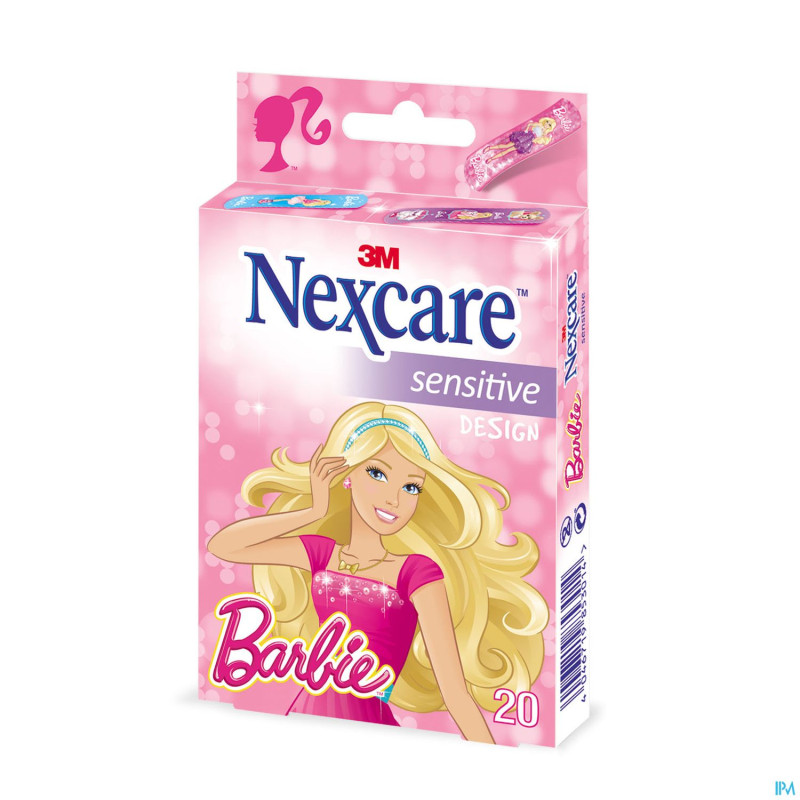 Nexcare 3m sensitive design barbie assort.20