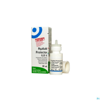 Hyabak protector 0,15% collyre 1x10ml cfr 3010253