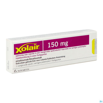 Xolair 150 mg sol inj 1 ser prerempli